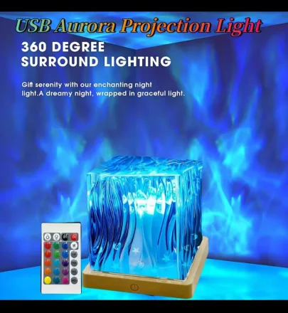 Rotate Galaxy Light - USB Aurora Projection